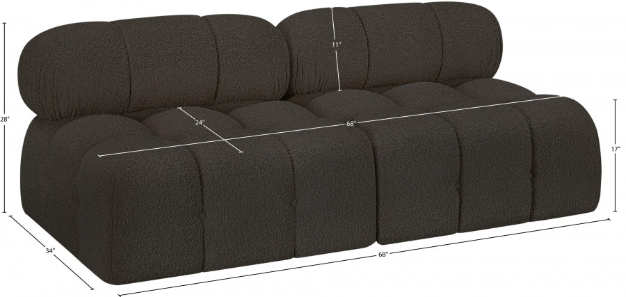 Canapé Ames en tissu bouclé