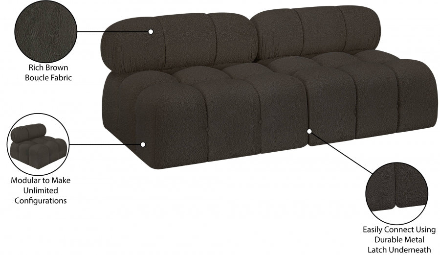 Canapé Ames en tissu bouclé