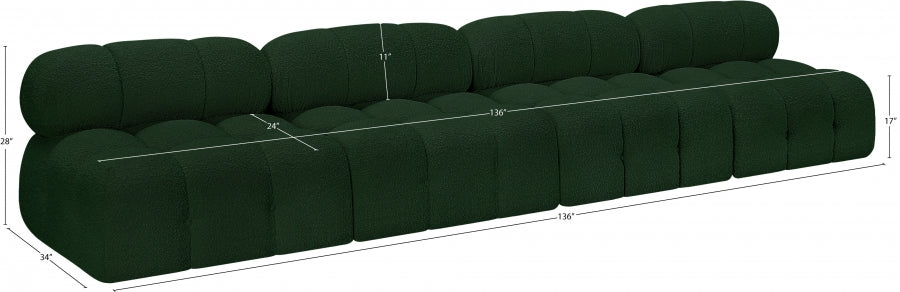 Canapé Ames en tissu bouclé