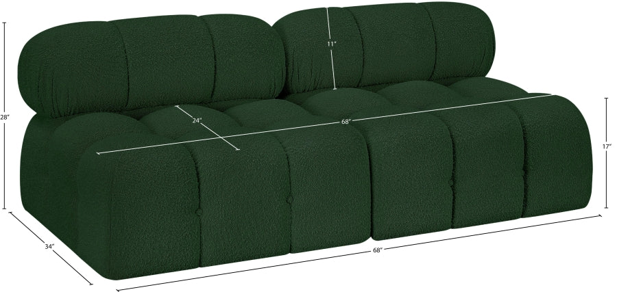 Canapé Ames en tissu bouclé
