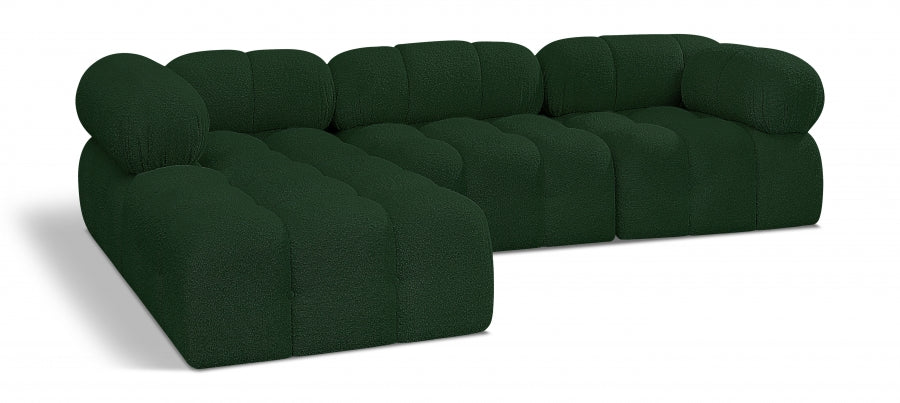 Canapé sectionnel Ames en tissu bouclé