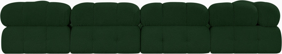 Canapé sectionnel Ames en tissu bouclé