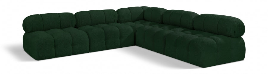 Canapé sectionnel Ames en tissu bouclé