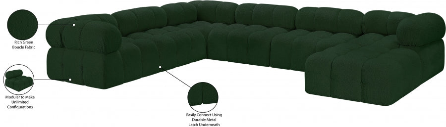 Canapé sectionnel Ames en tissu bouclé