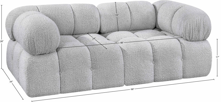 Canapé Ames en tissu bouclé