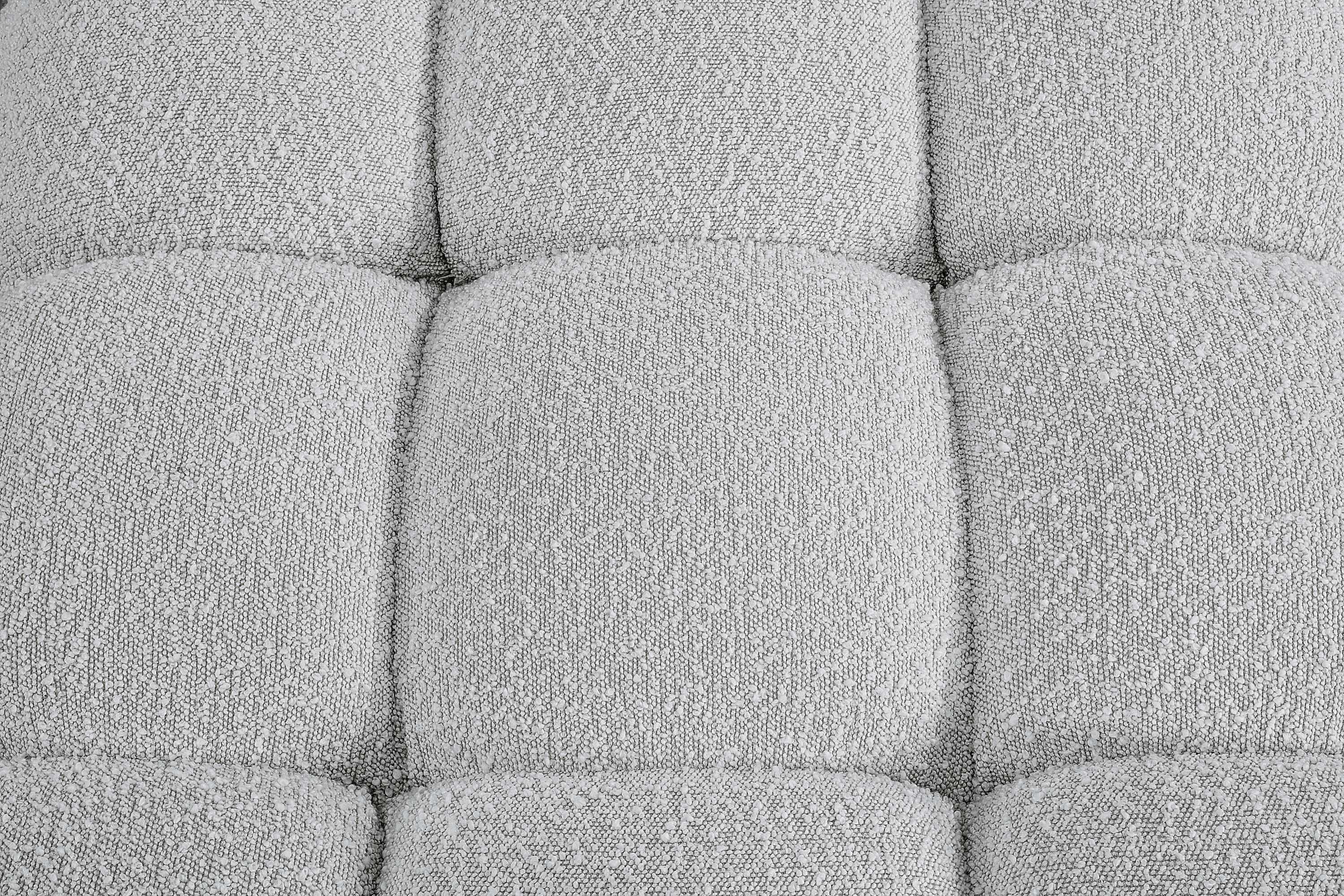 Canapé sectionnel Ames en tissu bouclé