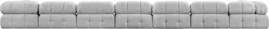 Canapé sectionnel Ames en tissu bouclé