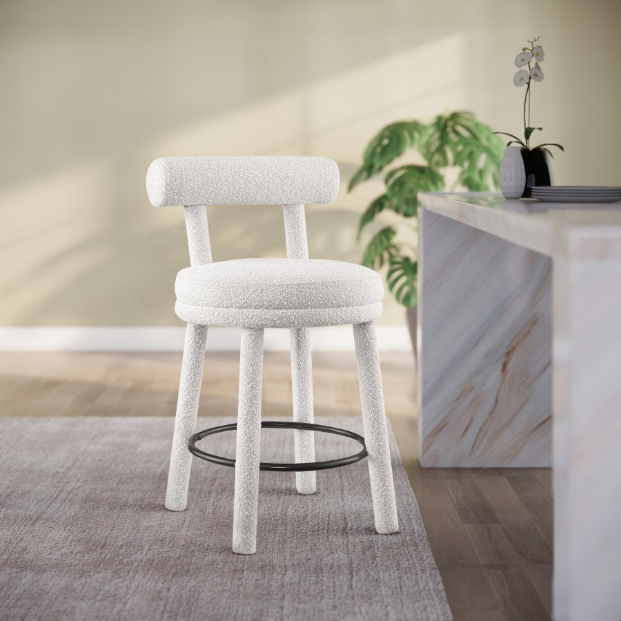 Tabourets de bar/comptoir en tissu Boucle Parlour