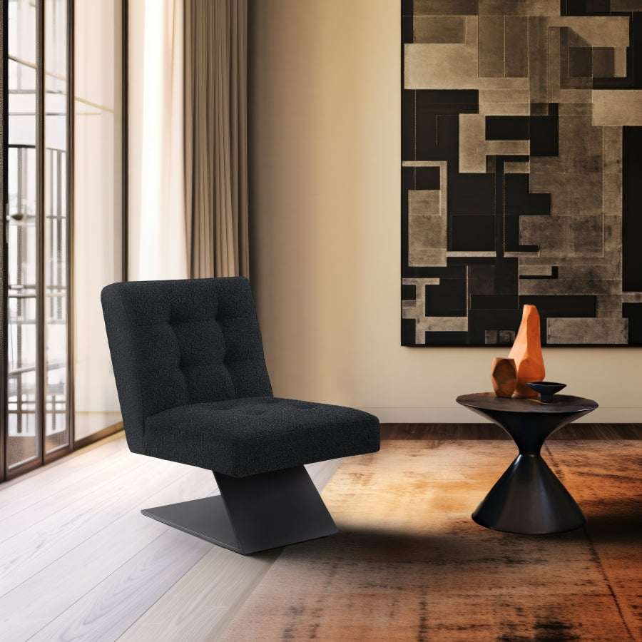 Fauteuil d'appoint en tissu boucle Zeal