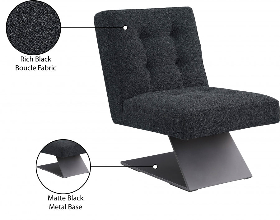Fauteuil d'appoint en tissu boucle Zeal