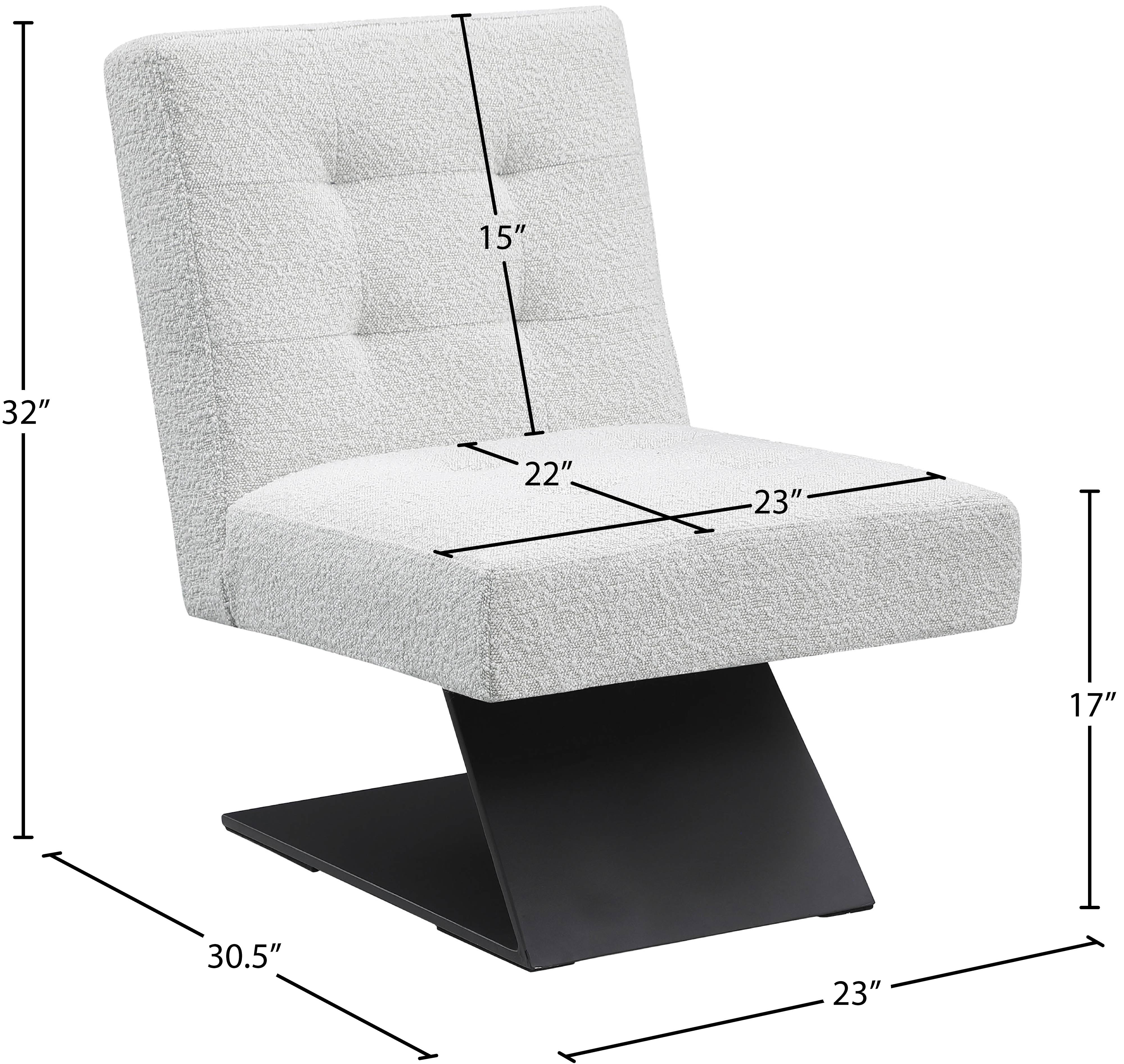Fauteuil d'appoint en tissu boucle Zeal