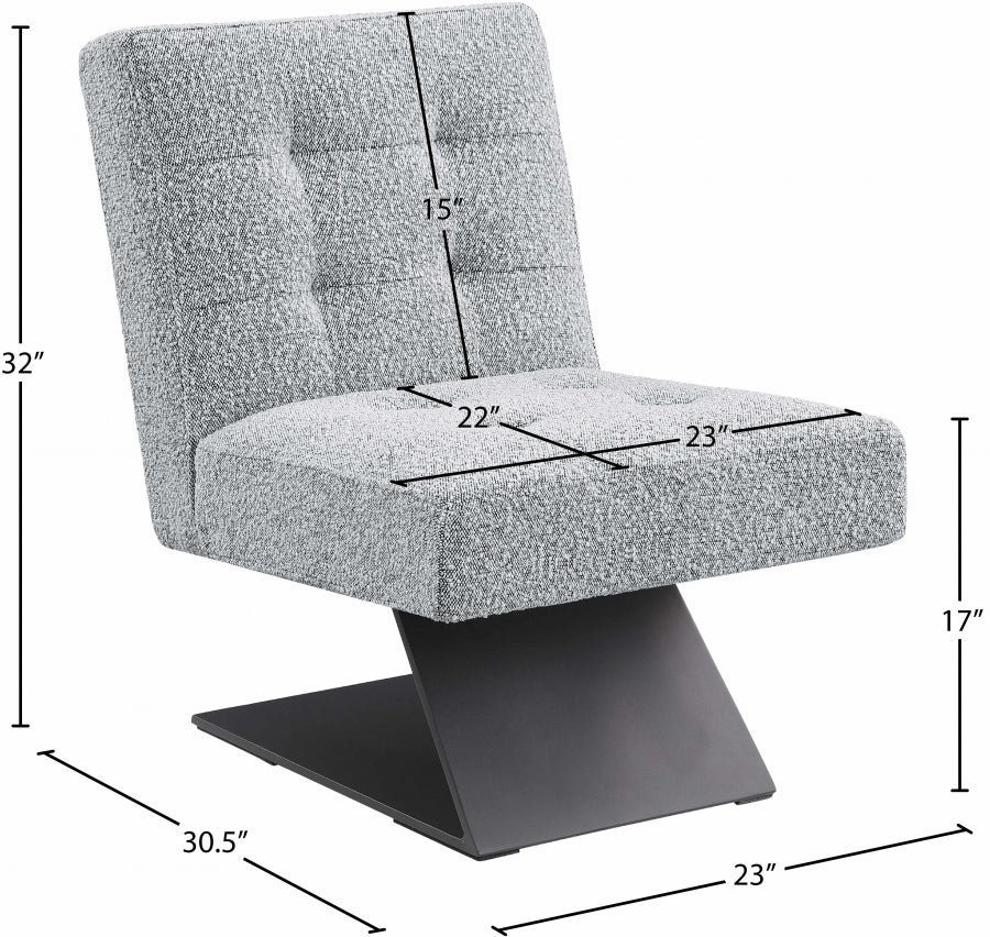 Fauteuil d'appoint en tissu boucle Zeal