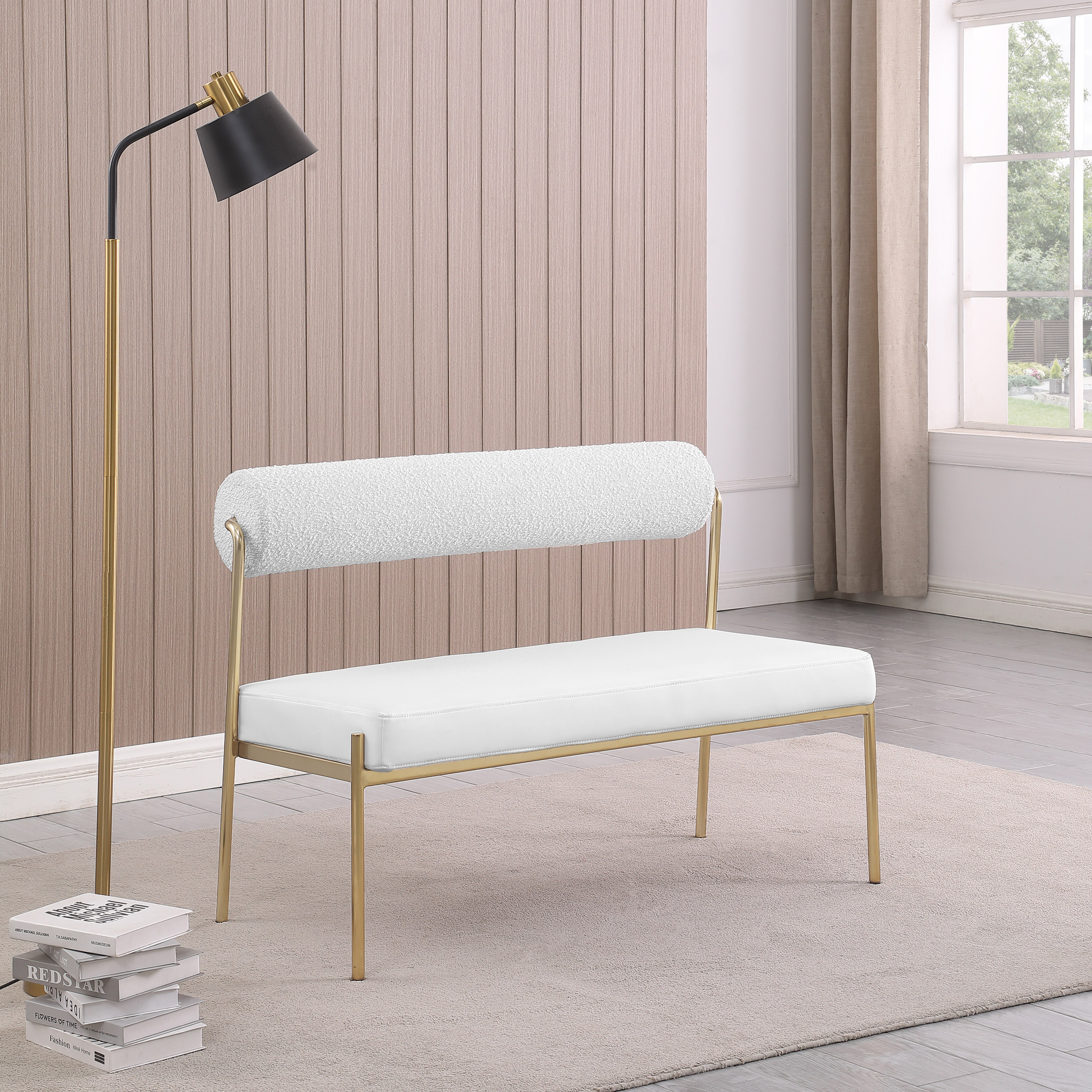 Banc en cuir végétalien Carly