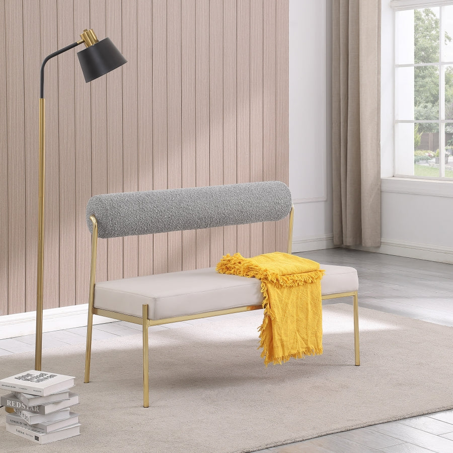 Banc en cuir végétalien Carly