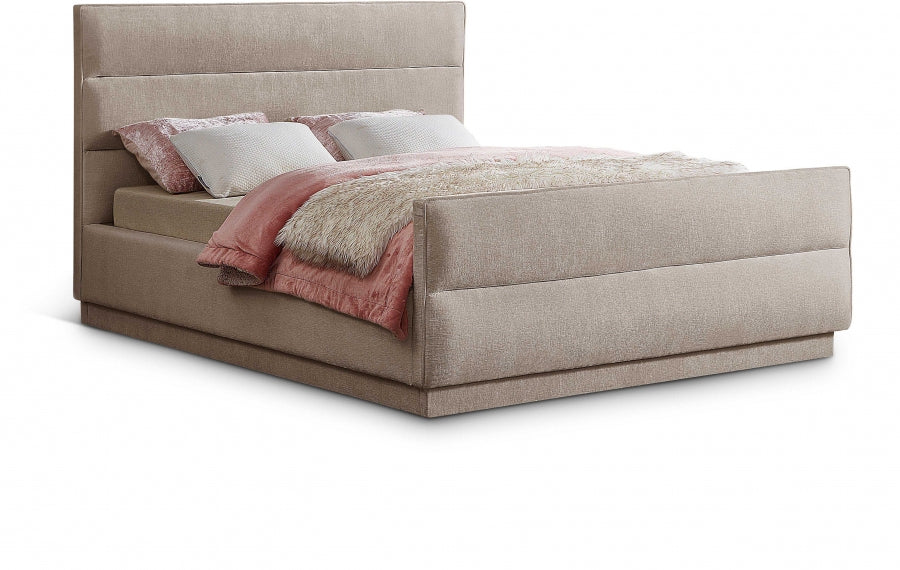 Lit double en tissu chenille Paxton
