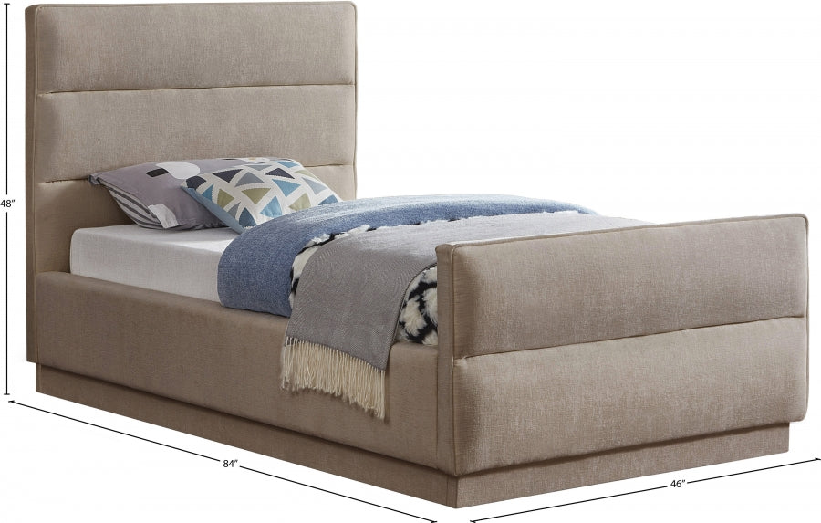 Lit en tissu chenille Paxton