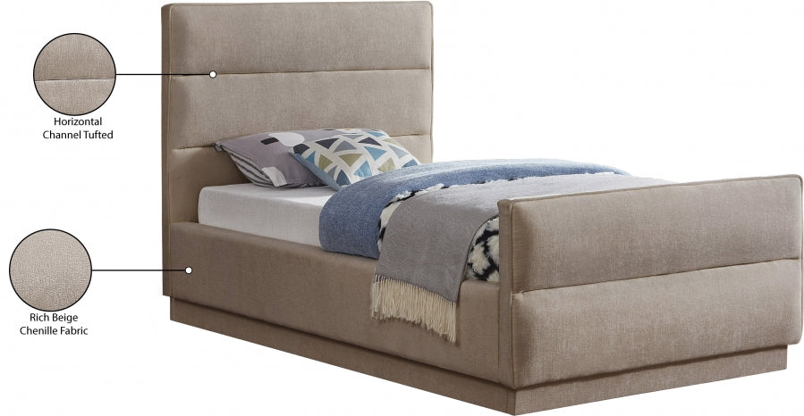 Lit en tissu chenille Paxton