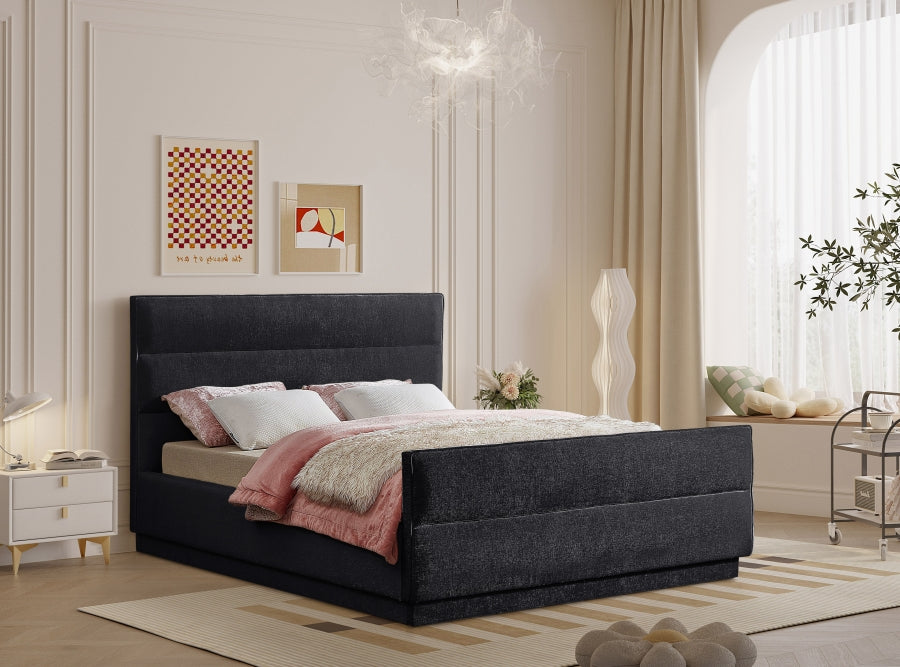 Lit double en tissu chenille Paxton