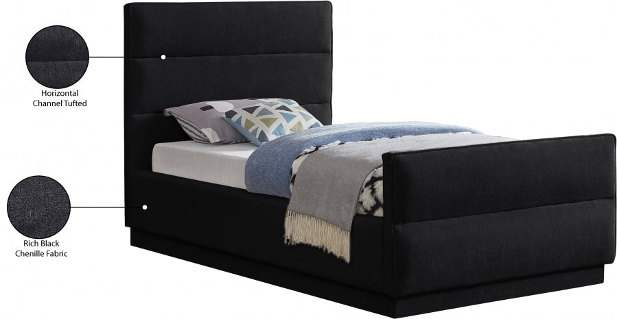 Lit en tissu chenille Paxton