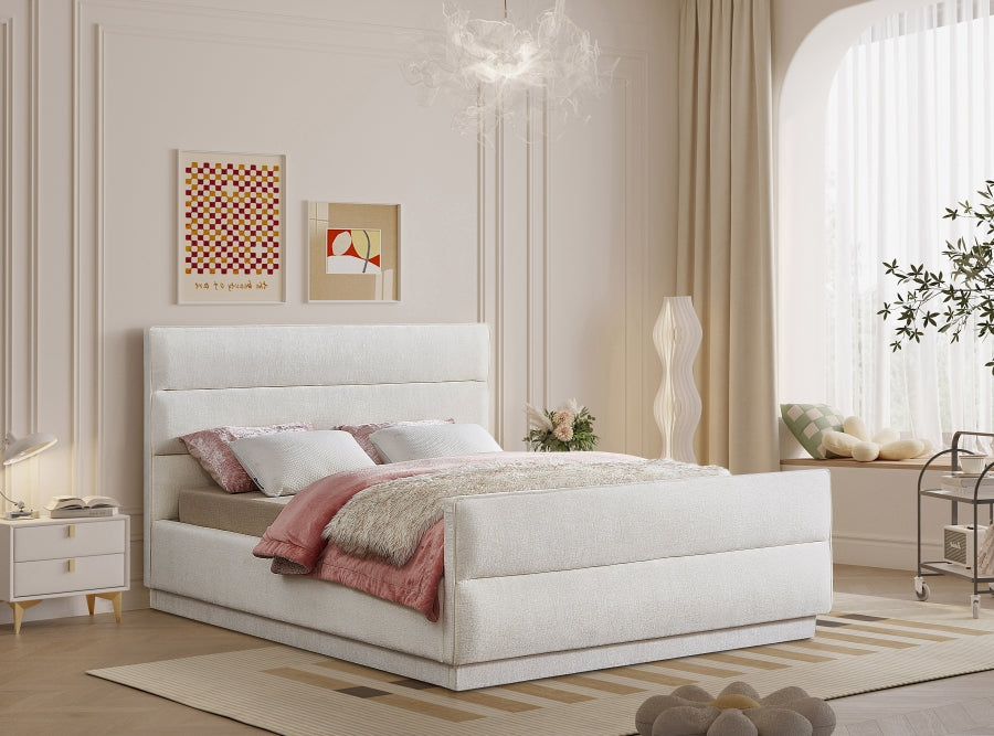 Lit double en tissu chenille Paxton