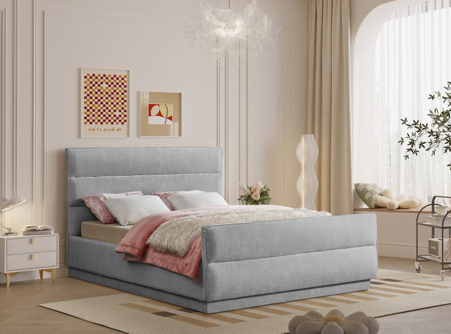Lit double en tissu chenille Paxton