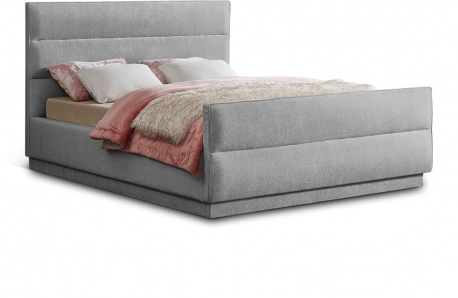 Lit double en tissu chenille Paxton