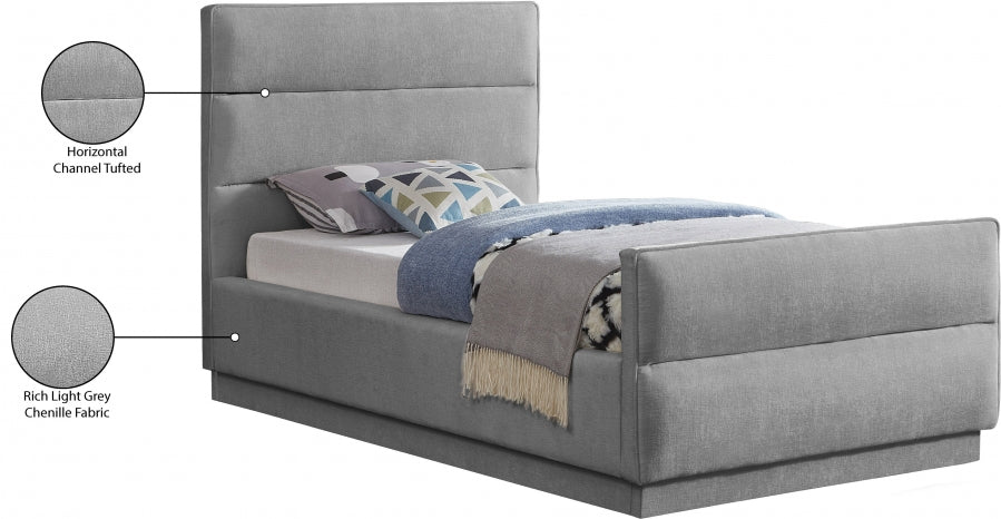 Lit en tissu chenille Paxton