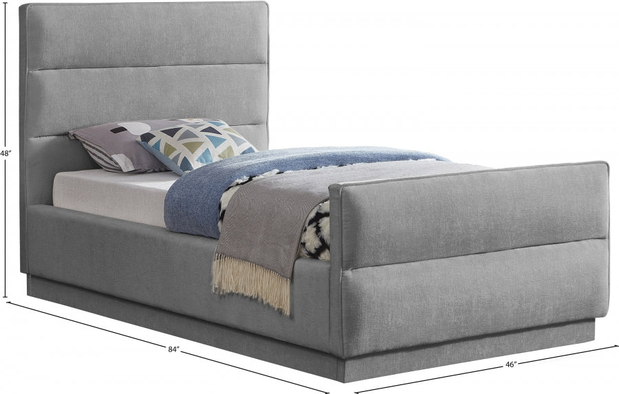 Lit en tissu chenille Paxton