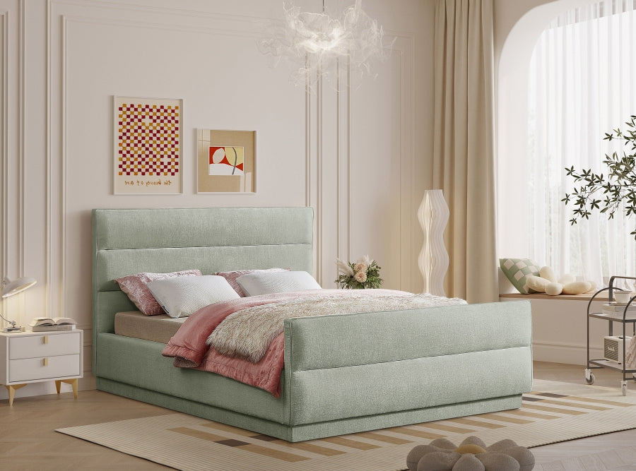 Lit double en tissu chenille Paxton