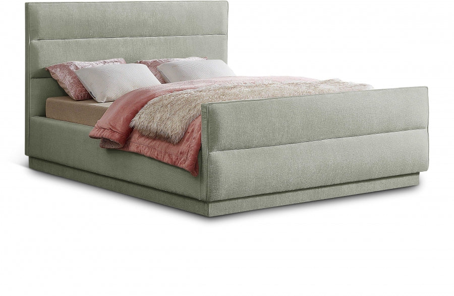 Lit double en tissu chenille Paxton