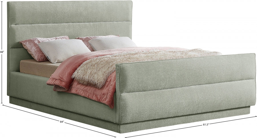 Lit double en tissu chenille Paxton