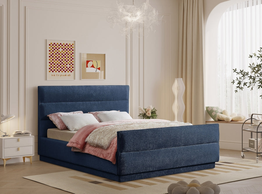 Lit double en tissu chenille Paxton