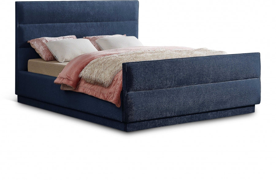 Lit double en tissu chenille Paxton