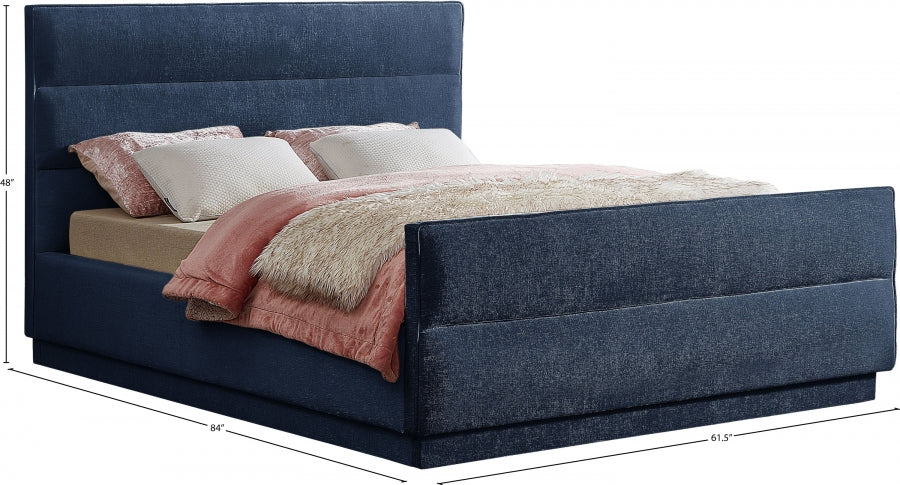 Lit double en tissu chenille Paxton