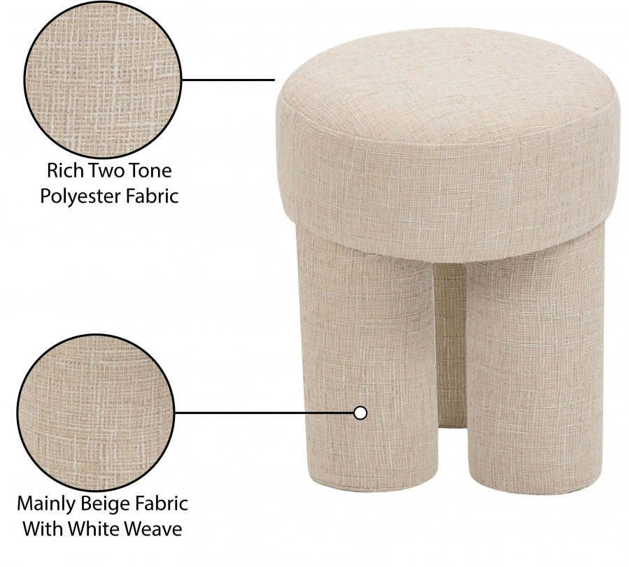 Pouf/tabouret en tissu Larson
