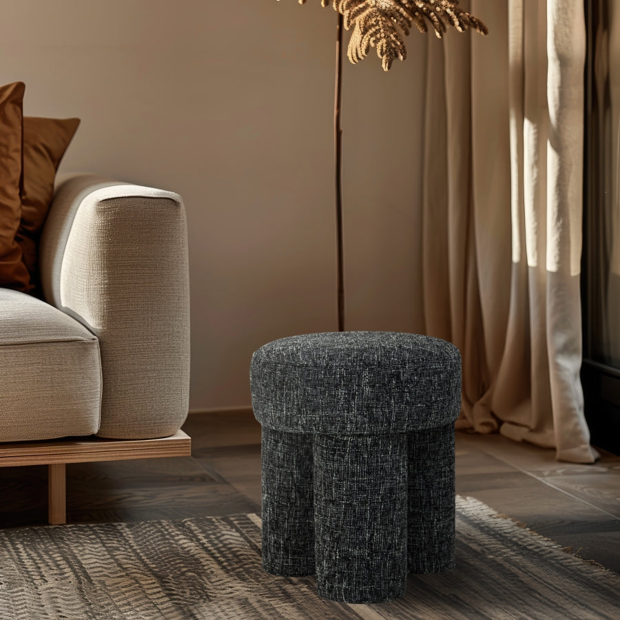 Pouf/tabouret en tissu Larson