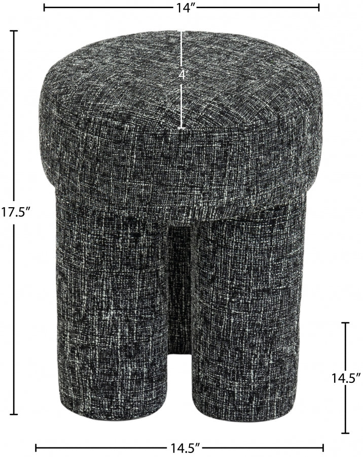 Pouf/tabouret en tissu Larson