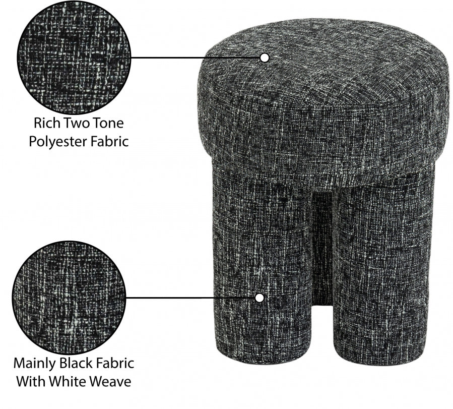 Pouf/tabouret en tissu Larson