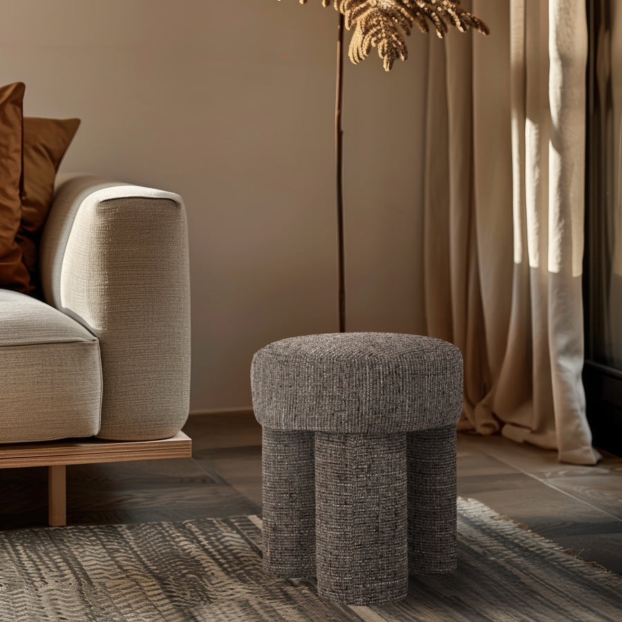 Pouf/tabouret en tissu Larson