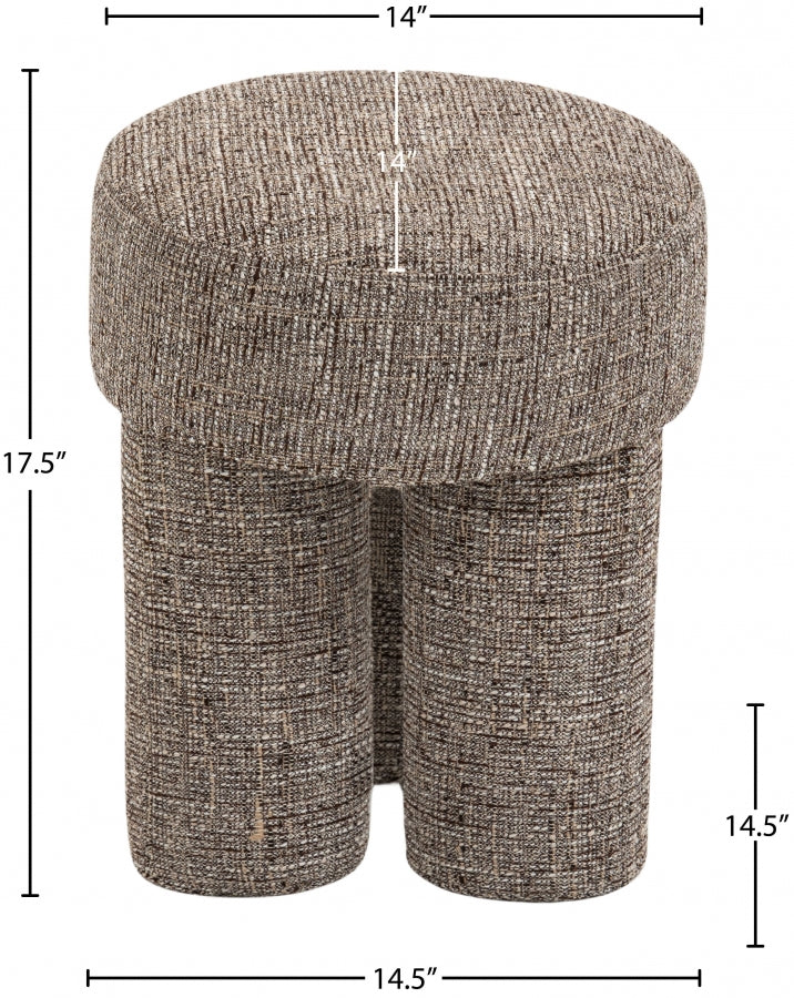 Pouf/tabouret en tissu Larson