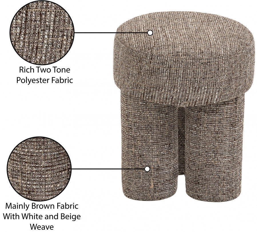 Pouf/tabouret en tissu Larson