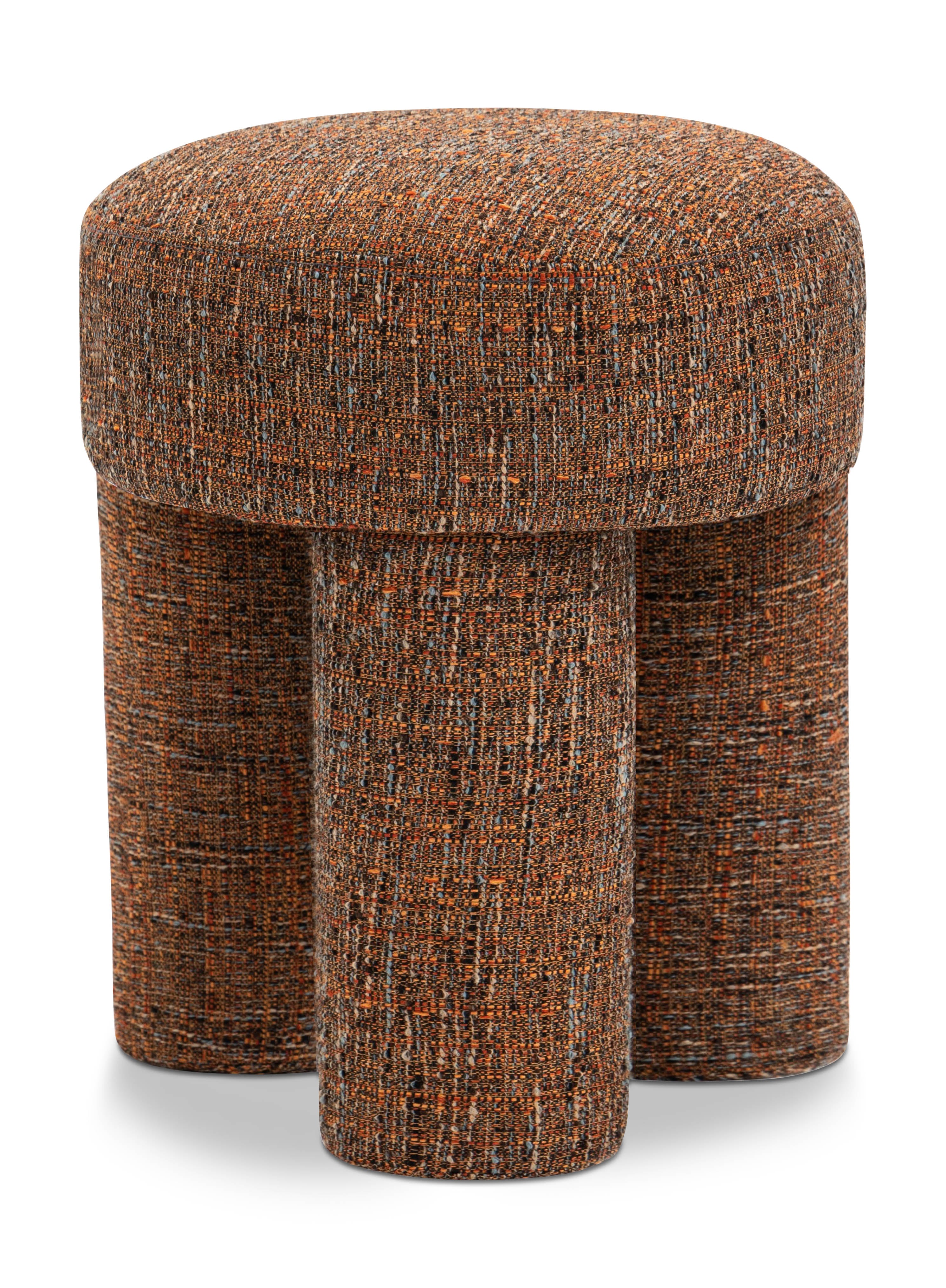 Pouf/tabouret en tissu Larson