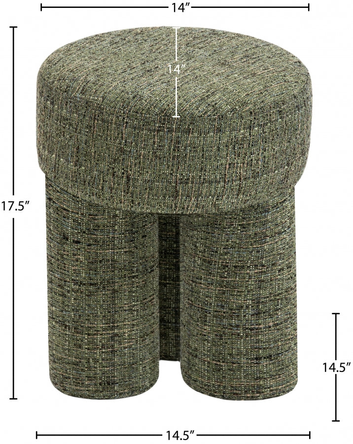 Pouf/tabouret en tissu Larson