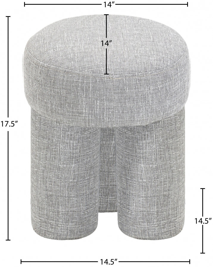 Pouf/tabouret en tissu Larson