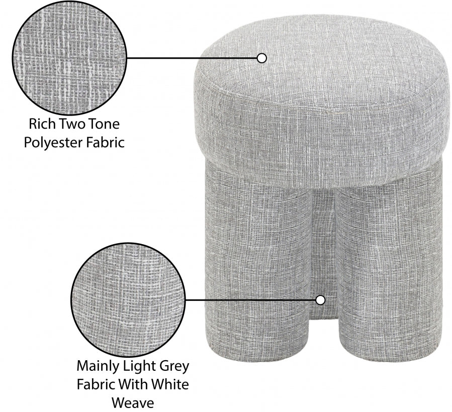 Pouf/tabouret en tissu Larson