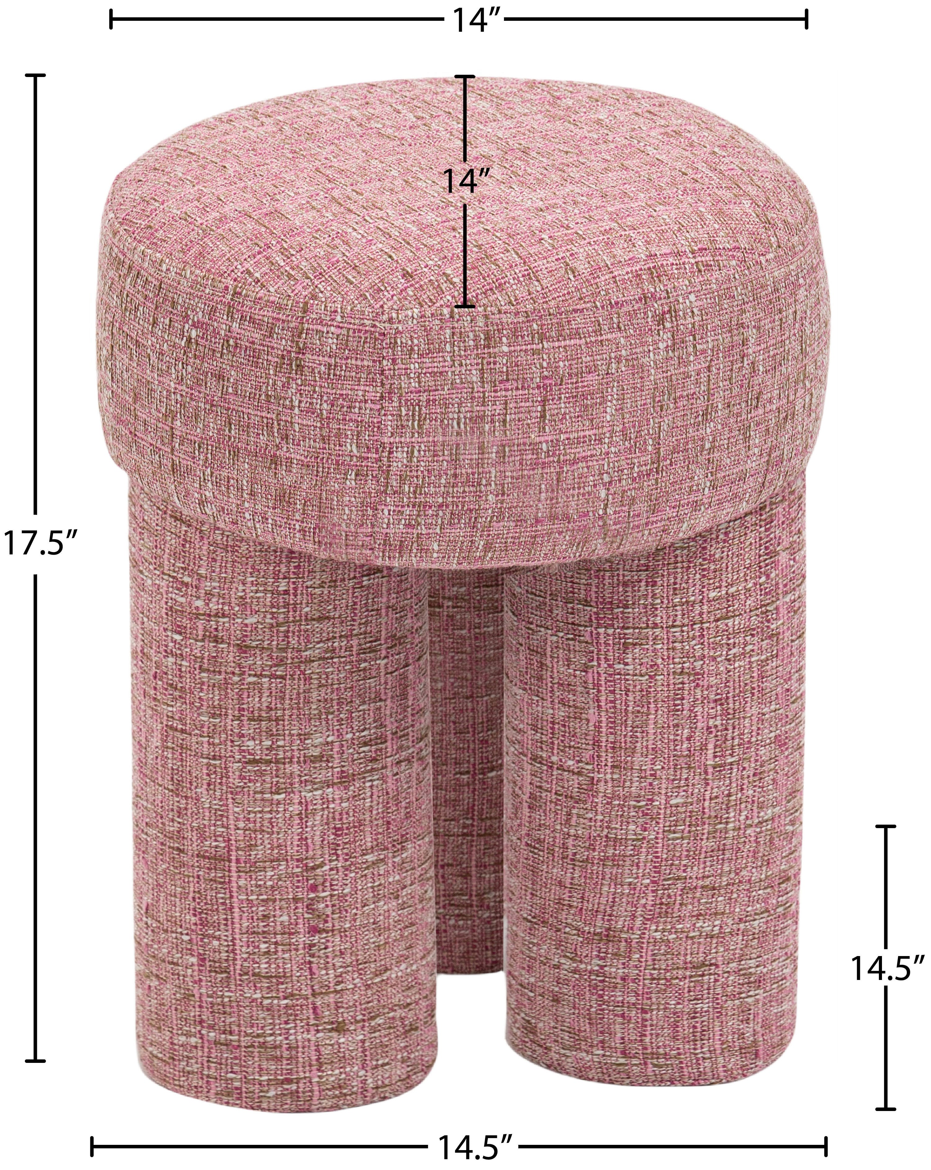 Pouf/tabouret en tissu Larson