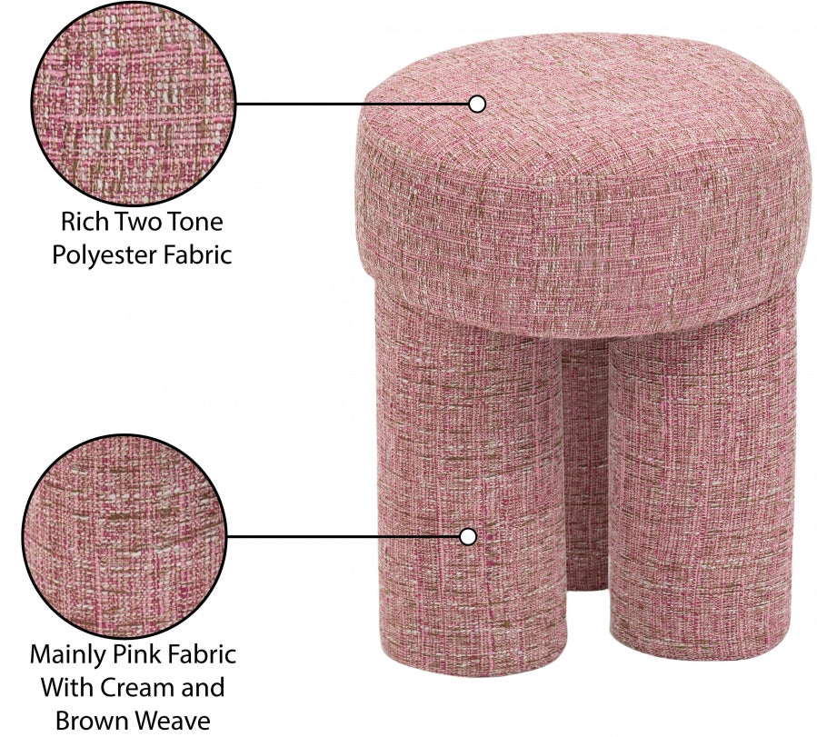 Pouf/tabouret en tissu Larson