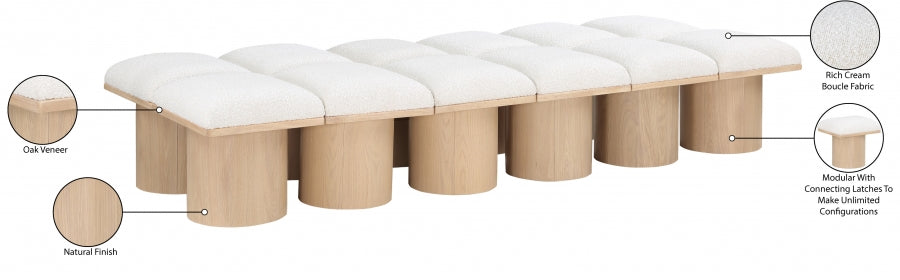 Tissu Boucle Pavillon 12pc. Banc Modulaire