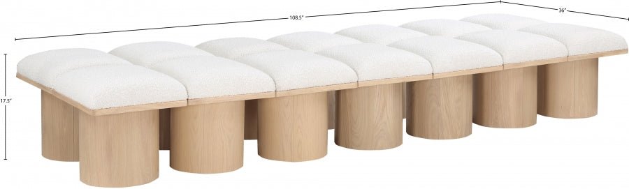 Tissu Boucle Pavillon 14pc. Banc Modulaire