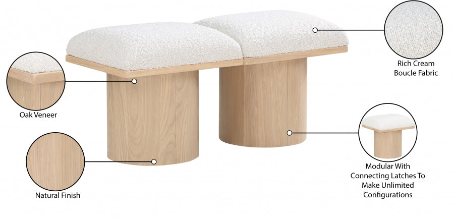 Tissu Boucle Pavillon 2pc. Banc Modulaire